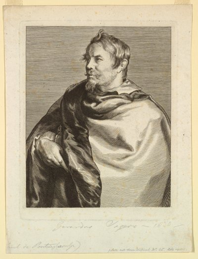 Portrait of Gerard Seghers, from the Icones Principum Virorum by Paulus Pontius