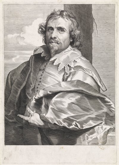 Portrait of the Painter Daniël Mijtens (I) by Paulus Pontius