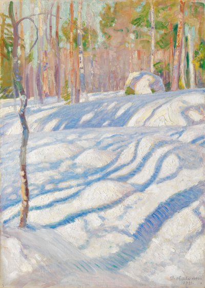 Sunlit Winter Landscape by Pekka Halonen