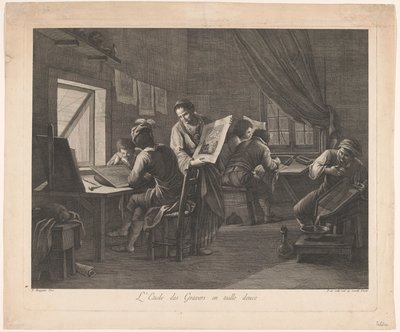 Workshop of a Printmaker by Pellegrino dal Colle