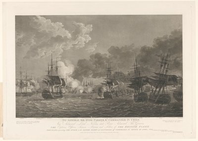 View of the Battle of Copenhagen, 1801 by Peltro William Tomkins