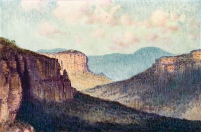 The barrier of the Blue Mountains by Percy F.S. (after) Spence