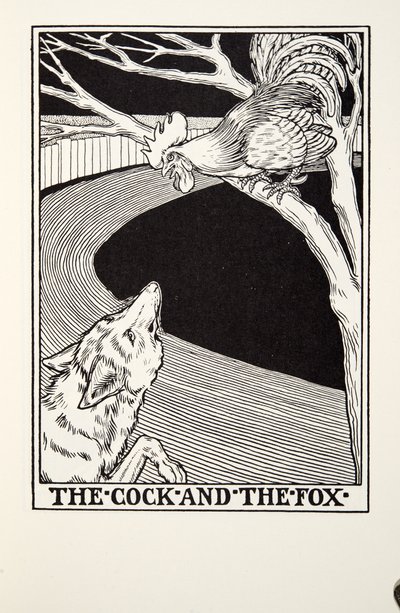 The Cock and the Fox, from Fontaine Fables by Percy J. Billingshurst
