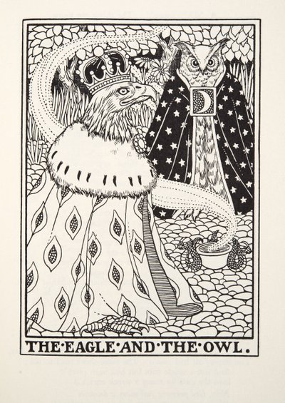 The Eagle and the Owl, from Fontaine Fables, pub. 1905 by Percy J. Billingshurst