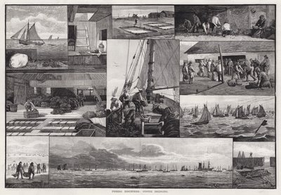Fishing Industries, Oyster Dredging by Percy Robert Craft