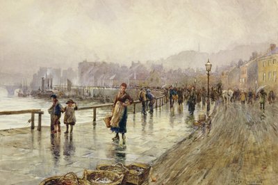 A Wet Day in Whitby by Percy Robertson