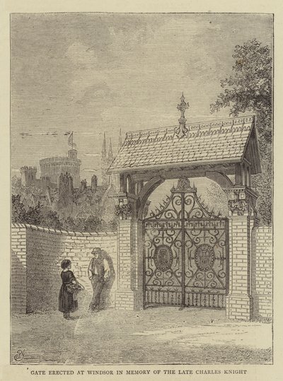 Gate Erected at Windsor in Memory of the Late Charles Knight by Percy William Justyne