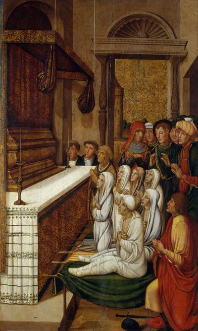 Six Resurrections before the Relics of Saint Stephen by Pere Gascó