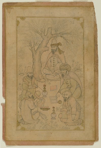 A Gathering of Dervishes by Persian School