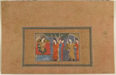A Princess Enthroned by Persian School