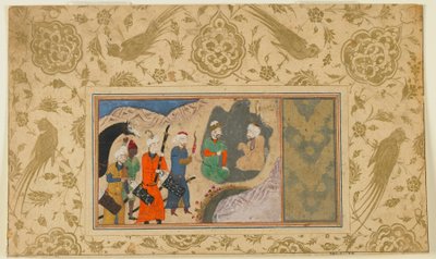 Iskandar Visits a Hermit by Persian School