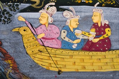 Hunting Scene (detail) by Persian School