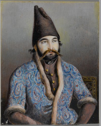 Portrait of a nobleman or royal figure, possibly Muhammad Shah Qajar by Persian School