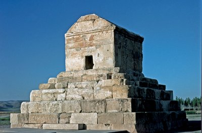 View of the Tomb of Cyrus II, Site of Pasargades, 6th Century BC by Persian School