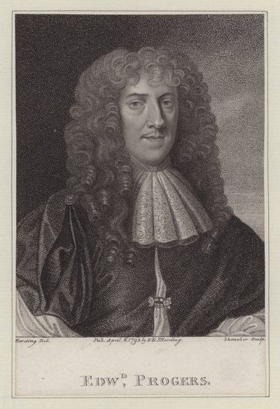 Edward Progers, Groom to the Bedchamber to King Charles II by Peter (after) Lely