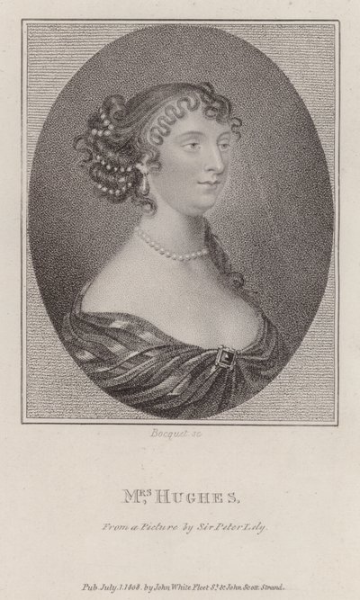 Margaret Hughes, English Actress by Peter (after) Lely