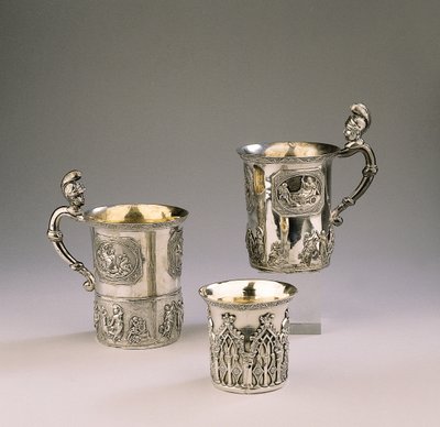 Two mugs and a beaker by Peter Andreas Moller