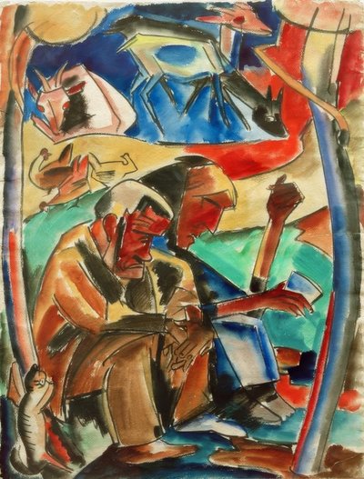 The Parents by Peter August Böckstiegel