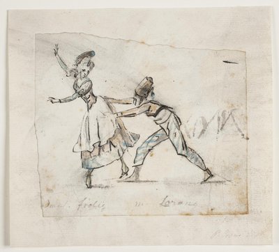 Anine Frölich and Pierre Jean Laurent in a scene from Galeotti