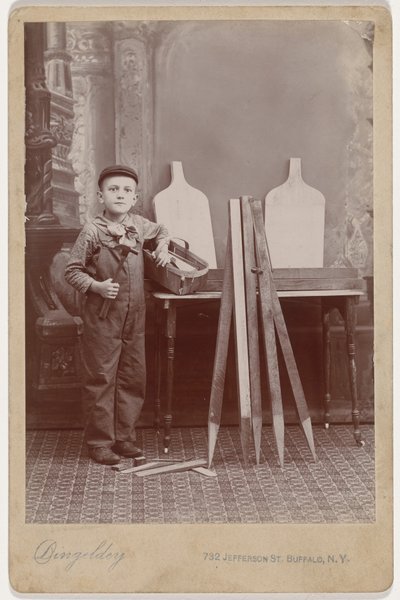 Portrait of a Carpenter Helper, c. 1900 by Peter Dingeldey