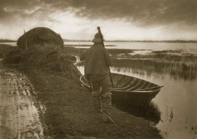 Marsh Man on his way to cut Schoof-stuff, c.1886 by Peter Emerson und Thomas Goodall