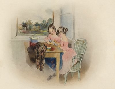 Princesses Marie and Carolina of Liechtenstein by Peter Fendi