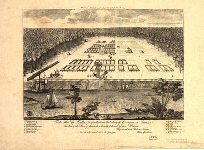 A View of Savannah as it Stood on March 29, 1734 by Peter Gordon