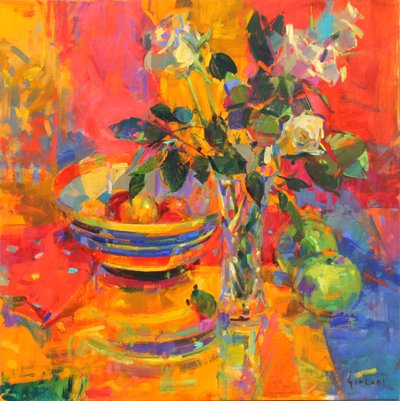 Still Life with Clarice Cliff Bowl by Peter Graham (Contemporary)