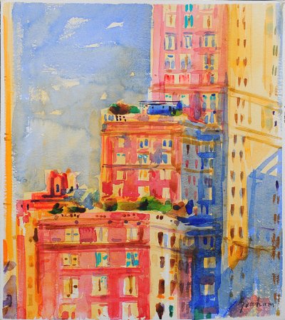Windows in the Upper East Side by Peter Graham (Contemporary)