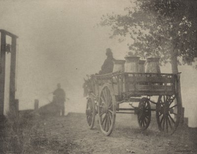 At the Ferry - A Misty Morning by Peter Henry Emerson
