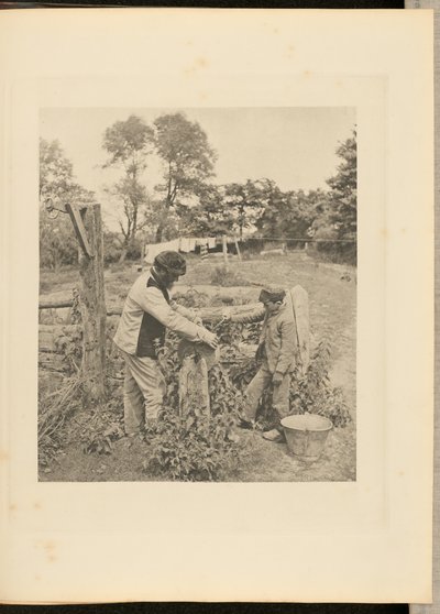 At the Grindstone - A Suffolk Farmyard by Peter Henry Emerson