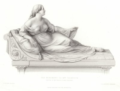 Monument to Mrs Thompson Erected in the Church of Great Malvern by Peter Hollins