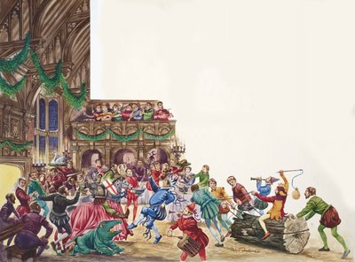 A Merry Old Christmas in a Tudor Manor House by Peter Jackson