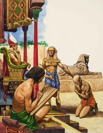 A slave is brought before the Pharaoh by Peter Jackson