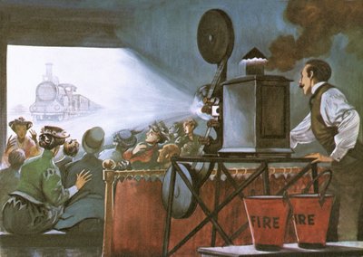 An early film being shown by Peter Jackson