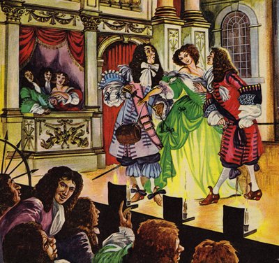 Audience watching The Country Wife by William Wycherley by Peter Jackson