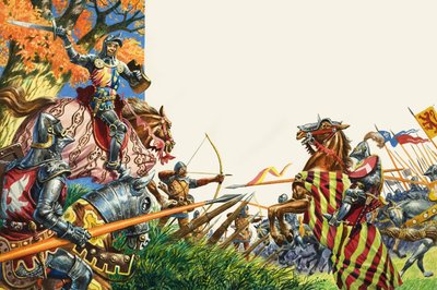 Battle of Agincourt in 1415 by Peter Jackson