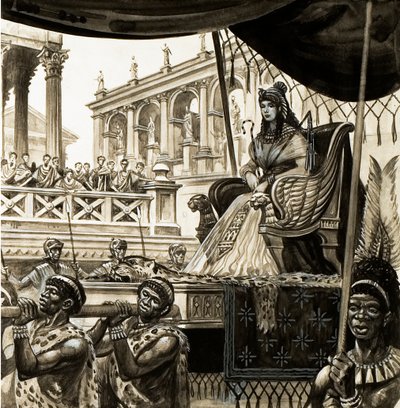 Cleopatra Being Carried on a Litter by Peter Jackson