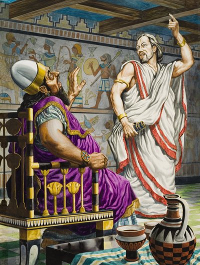 Ehud Holding the Dagger with Which He Will Kill the Moabite King Eglon by Peter Jackson
