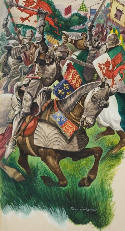 King Richard and Henry Tudor on the Battlefield at Market Bosworth in 1485 by Peter Jackson