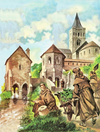 Monks fishing by Peter Jackson