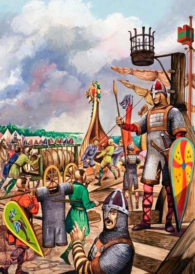 Normans Preparing for the Invasion of England in 1066 by Peter Jackson