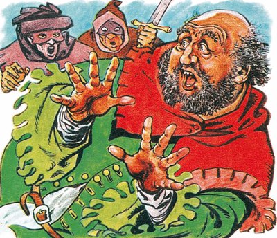 Prince Hal and Poins frightening the fat Falstaff by Peter Jackson