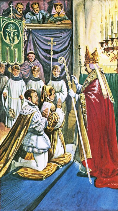 Queen Mary marrying Prince Philip of Spain by Peter Jackson