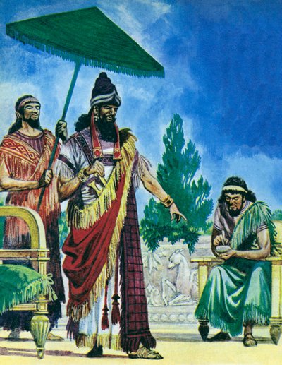 Scribe writing the king