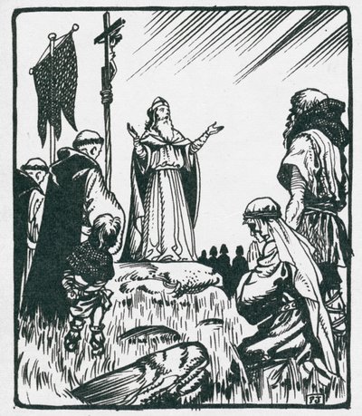 St Patrick preaching at Armagh by Peter Jackson