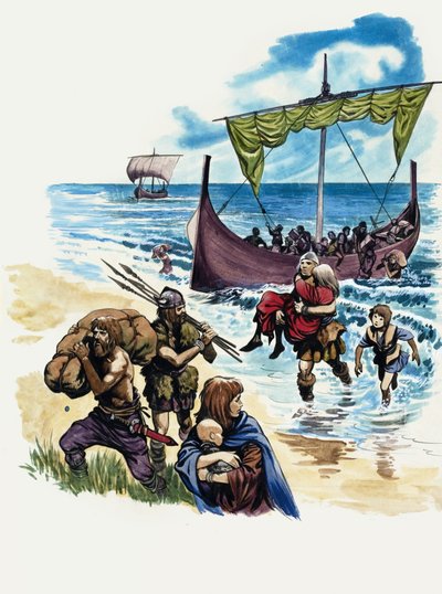 The Wonderful Story of Britain: The Saxons Settle in Britain by Peter Jackson