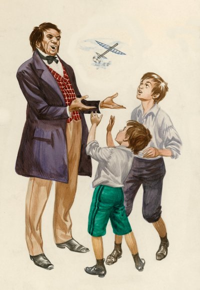 The Wright Brothers as Boys, Given a Toy Plane by Their Father by Peter Jackson
