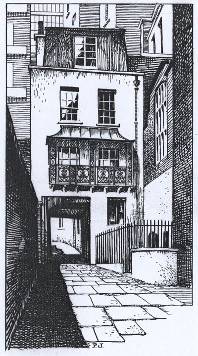 The old Watch House in Strand Lane by Peter Jackson