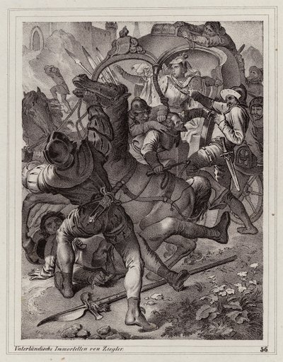 Attack on the Entourage of Empress Eleonore by Peter Johann Nepomuk Geiger